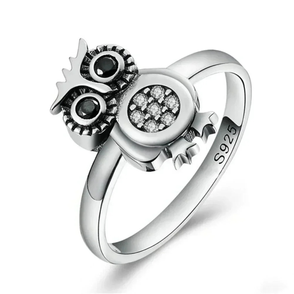 🦋   925 Silver Plated 3A CZ Cute Ring for Men Women, FB16FA1042